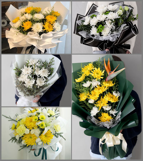 浙江省金华义乌市义亭镇车站村白事花束代送